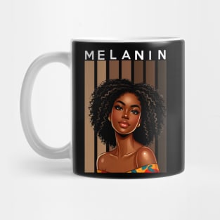 Melanin Shades Beauty Afrocentric Afro Queen Mug